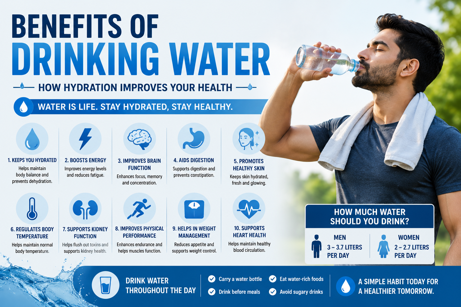 Benefits of Drinking Water: How Hydration Improves Your Health
